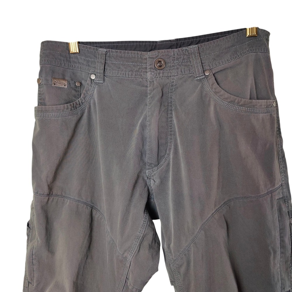 Kuhl Konfidant Air Hiking Pants Mens 32x30 Gray Vented Cargo Tactical Gorpcore - Picture 2 of 14